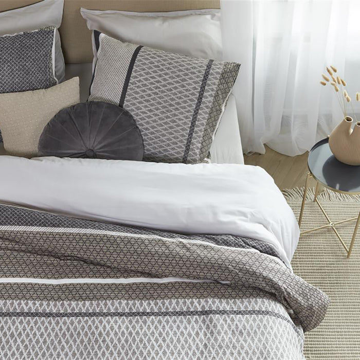 Beddinghouse Benthe Dekbedovertrek 200 x 200/220 cm - Grijs