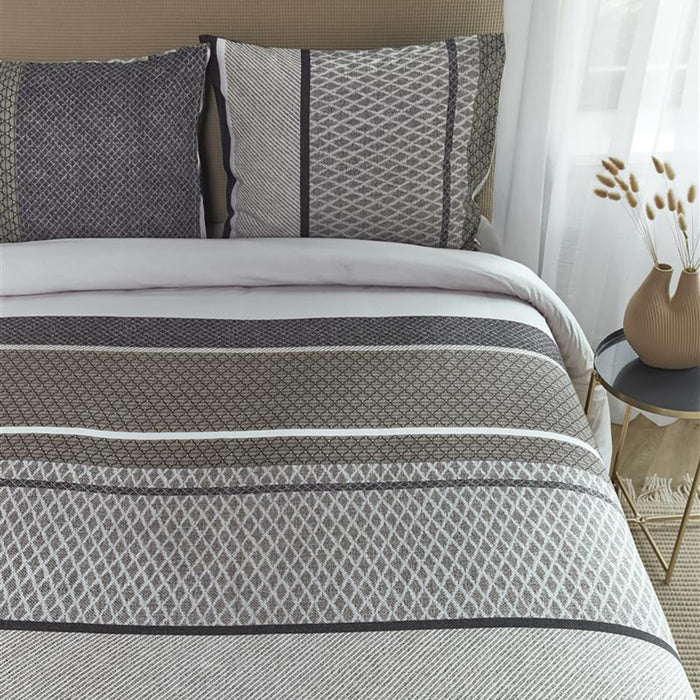 Beddinghouse Benthe Dekbedovertrek 200 x 200/220 cm - Grijs