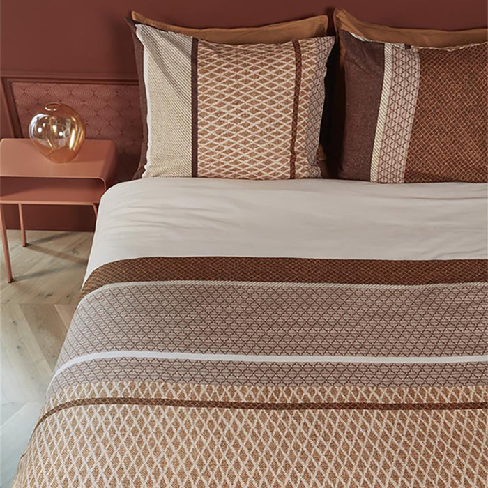 Beddinghouse Benthe Dekbedovertrek 200 x 200/220 cm - Terra