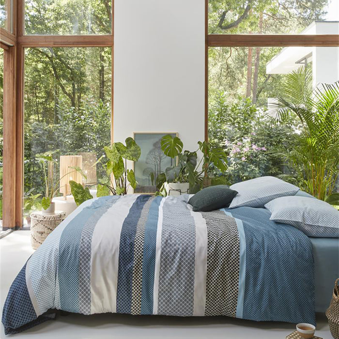 Beddinghouse Lennart Dekbedovertrek 200 x 200/220 cm - Blauw