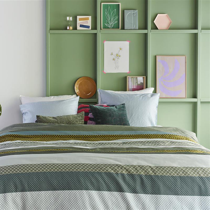 Beddinghouse Lennart Dekbedovertrek 140 x 200/220 cm - Groen