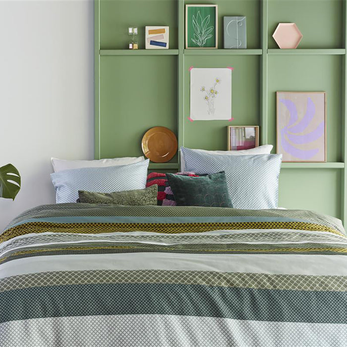 Beddinghouse Lennart Dekbedovertrek 240 x 200/220 cm - Groen