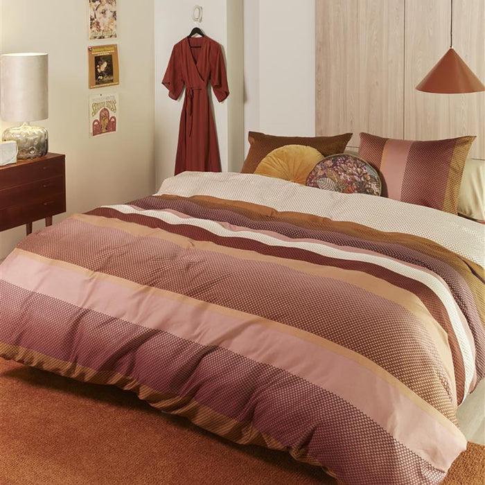 Beddinghouse Rhys Dekbedovertrek 200 x 200/220 cm - Terra