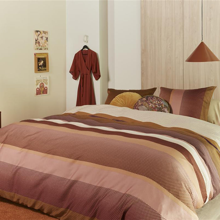 Beddinghouse Rhys Dekbedovertrek 200 x 200/220 cm - Terra