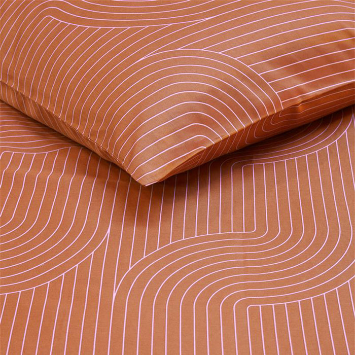 vtwonen Broom Bow Dekbedovertrek 200 x 200/220 cm - Terra