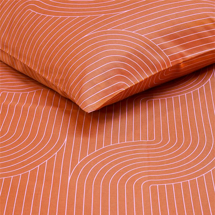 vtwonen Broom Bow Dekbedovertrek 240 x 200/220 cm - Terra