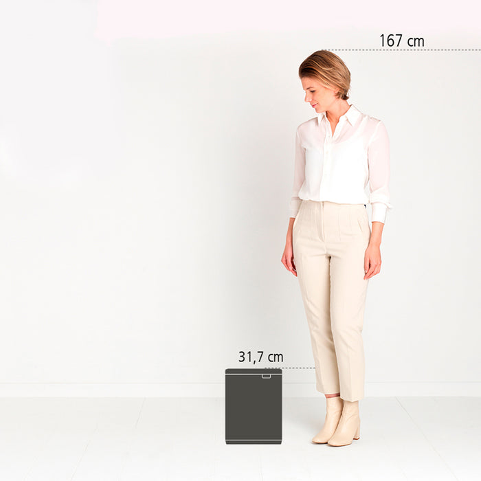 Brabantia Bo Afvalemmer 7 L - Brilliant Steel