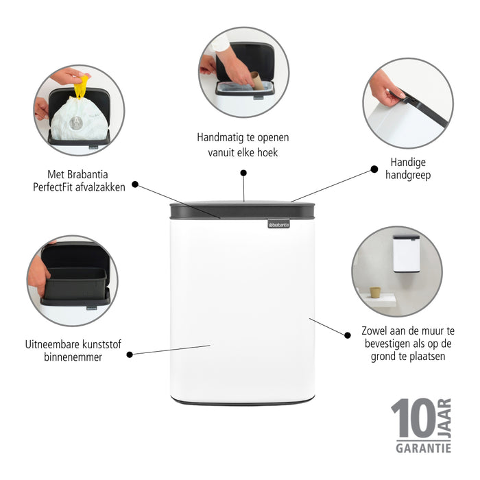 Brabantia Bo Afvalemmer 4 L - White