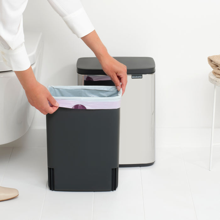Brabantia Bo Afvalemmer 12 L - Brilliant Steel
