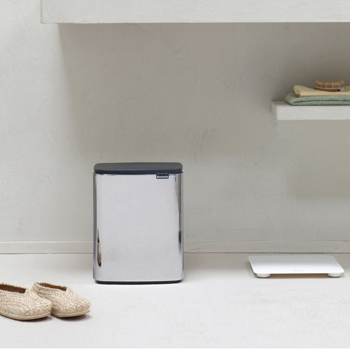 Brabantia Bo Afvalemmer 12 L - Brilliant Steel