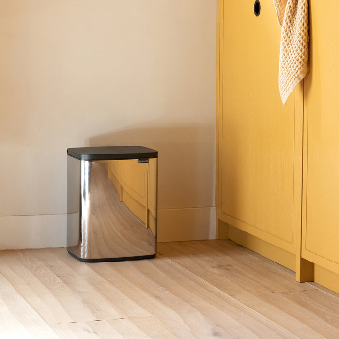Brabantia Bo Afvalemmer 12 L - Brilliant Steel