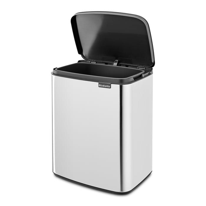 Brabantia Bo Afvalemmer 12 L - Brilliant Steel