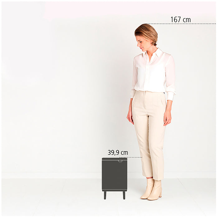 Brabantia Bo Hi Afvalemmer 7 L - White