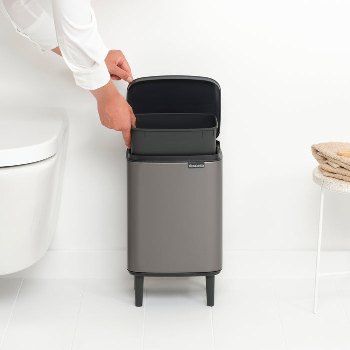 Brabantia Bo Hi Afvalemmer 7 L - Platinum