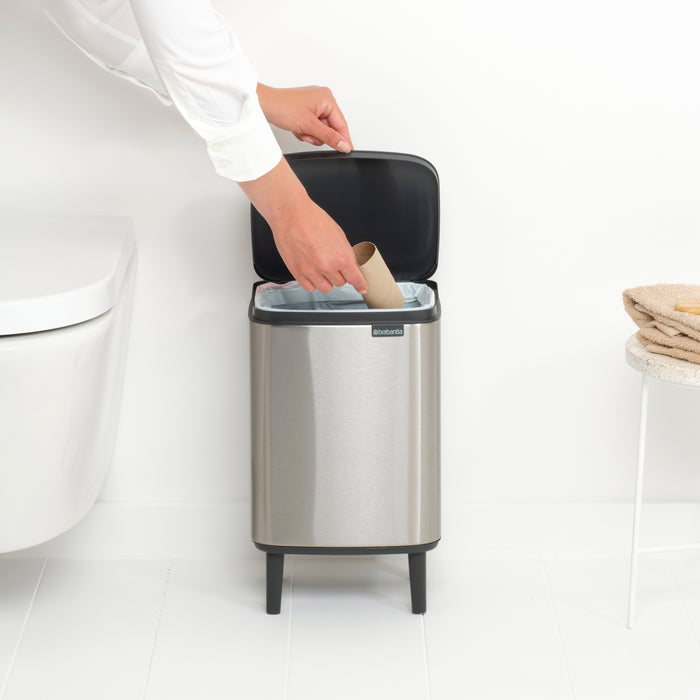 Brabantia Bo Hi Afvalemmer 7 L - Matt Steel FPP