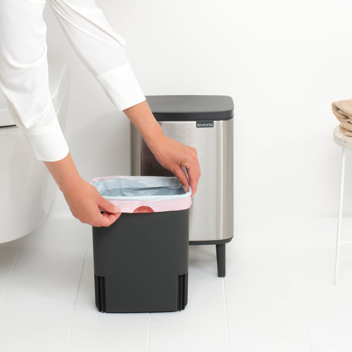 Brabantia Bo Hi Afvalemmer 7 L - Matt Steel FPP