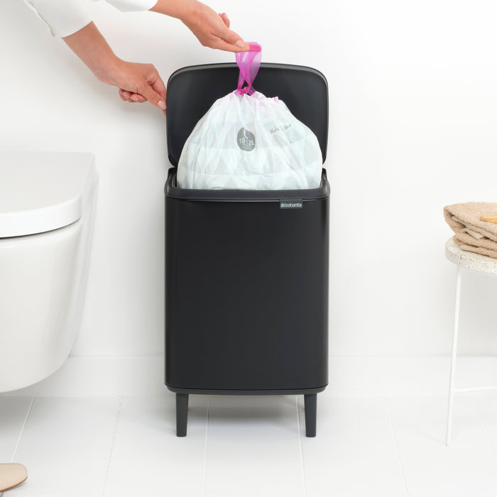 Brabantia Bo Hi Afvalemmer 12 L - Matt Black