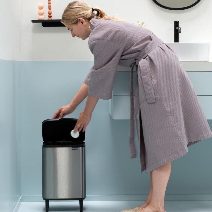 Brabantia Bo Hi Afvalemmer 12 L - Matt Steel FPP