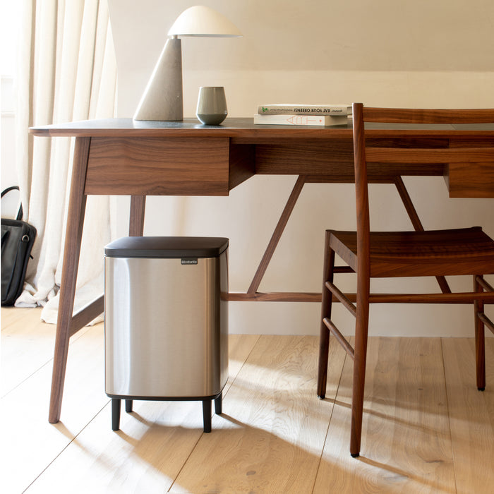 Brabantia Bo Hi Afvalemmer 12 L - Matt Steel FPP
