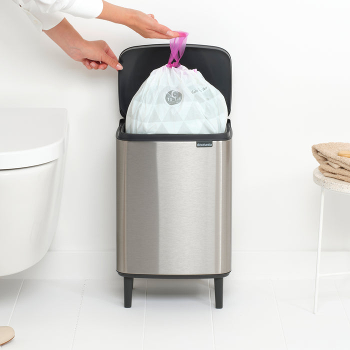 Brabantia Bo Hi Afvalemmer 12 L - Matt Steel FPP