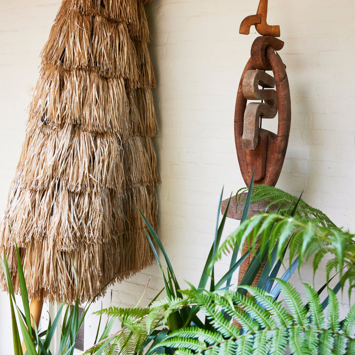 HKliving Parasol Ø 300 cm - Raffia