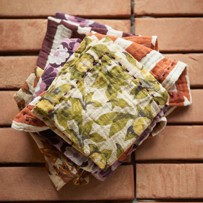 HKliving Mediterranean Olive Servetten - Set van 2