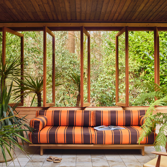 HKliving Teak Tuinbank - Retro