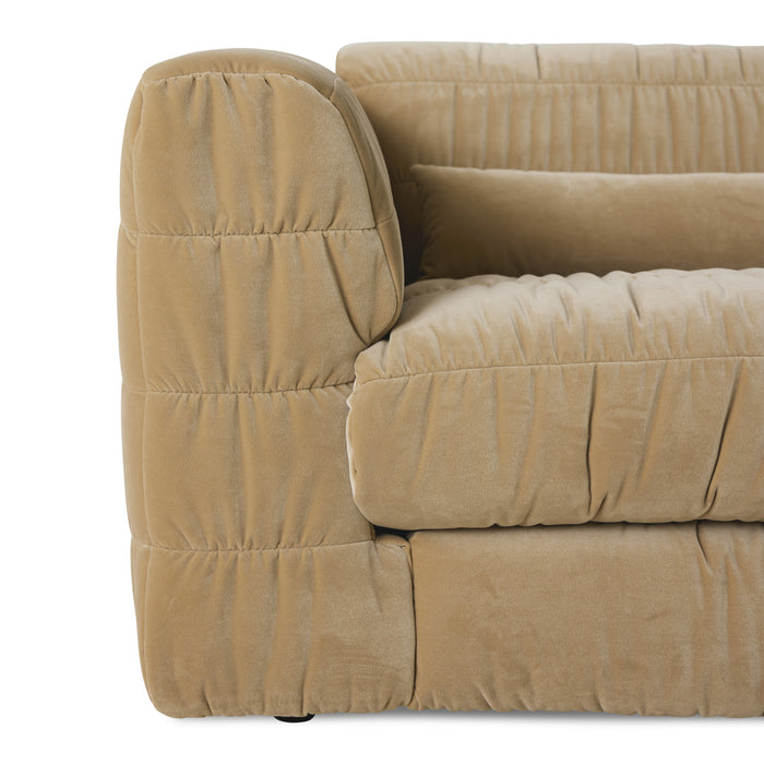 HKliving Club 4-zitsbank - Royal Velvet - Crème