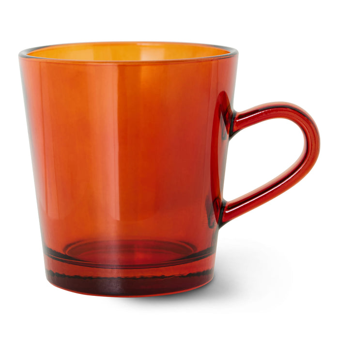 HKliving 70's Glassware Koffiekop 0,2 L - Set van 4