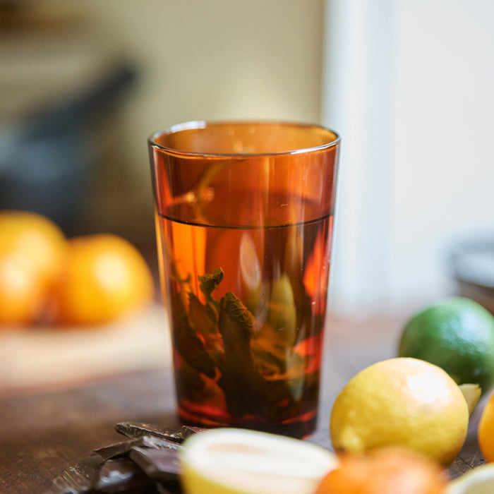 HKliving 70's Glassware Theeglas 0,4 L - Set van 4