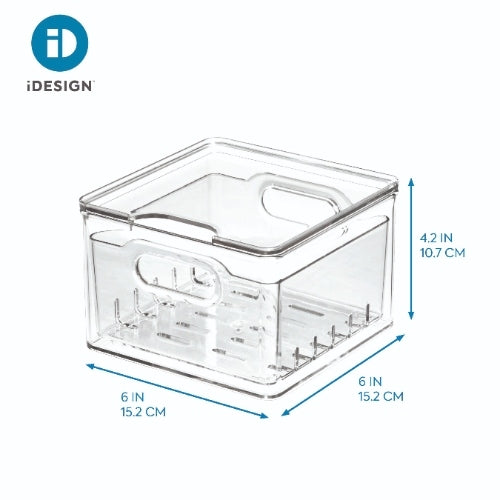 Opbergbox voor Fruit, Klein, 15.2 x 15.2 x 10.7 cm, Kunststof – iDesig