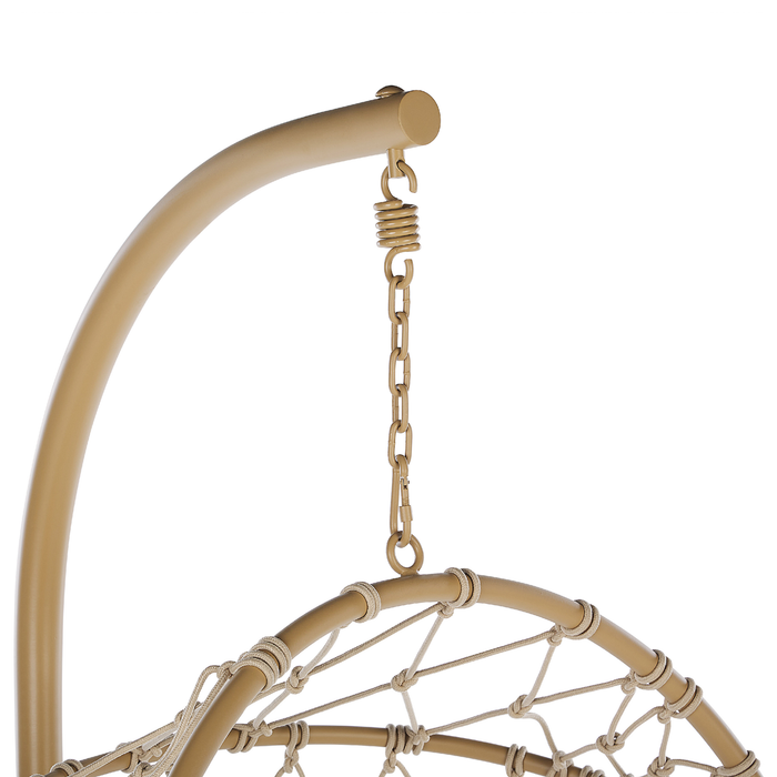 Beliani - ADRIA - Hangende stoel - Beige - Polyester