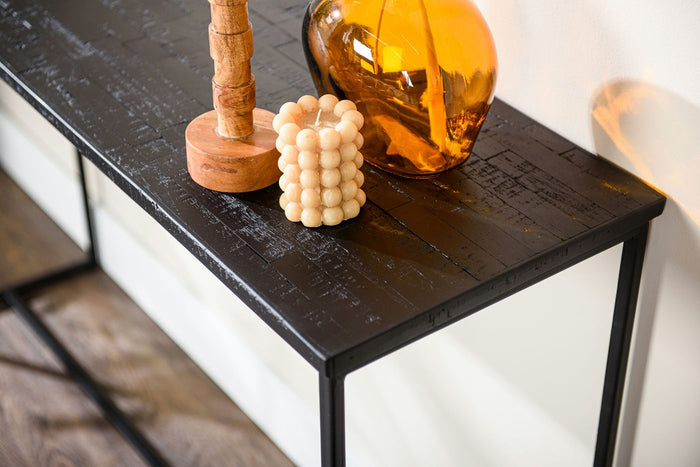 Lions Design Herona Haltafel Aged-Teak Zwart