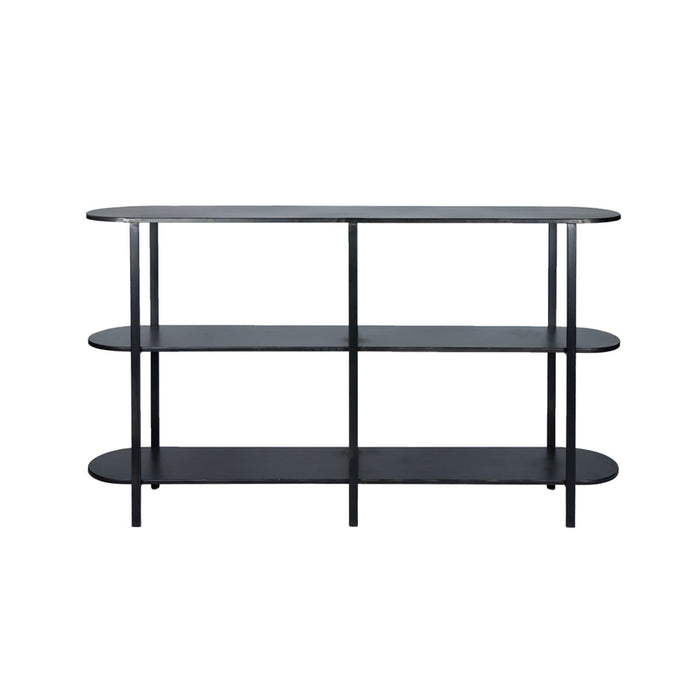 PTMD Sophisticated Sidetable - 160 x 31 x 90,5 cm - Metaal - Zwart