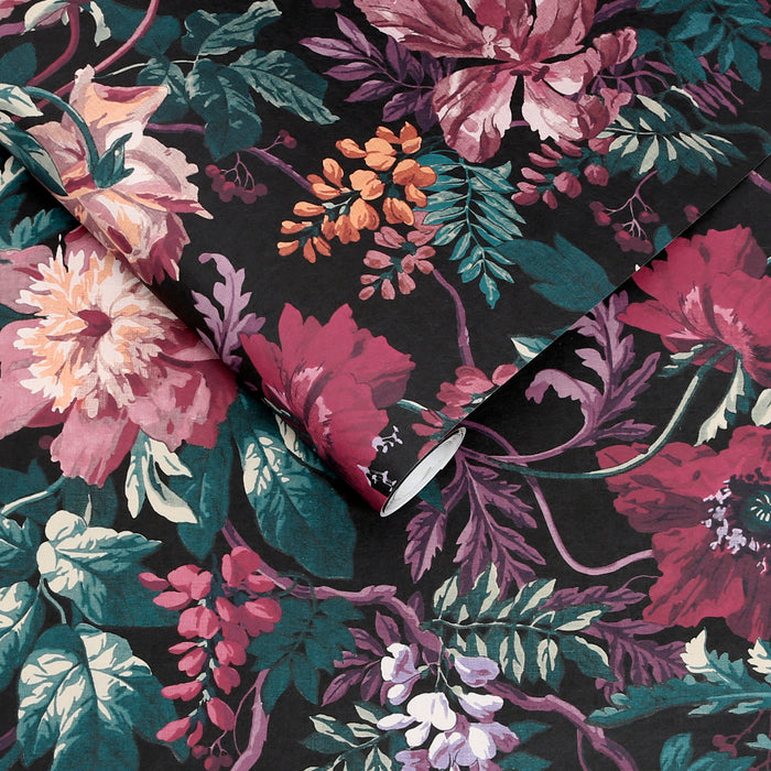 Graham & Brown - Vliesbehang - Florenzia Nightshade - 10mx52cm