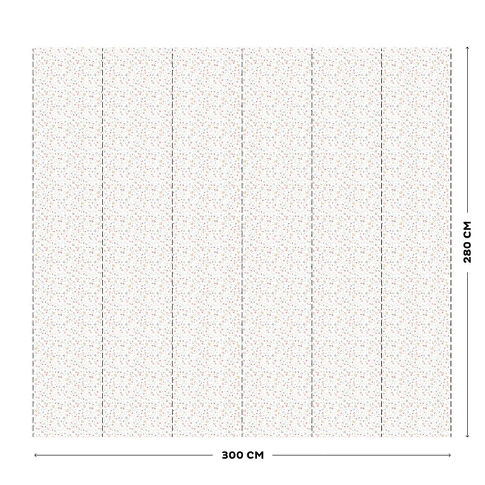 Little Dutch - Fotobehang - Flowers & Butterflies - 280x300 cm