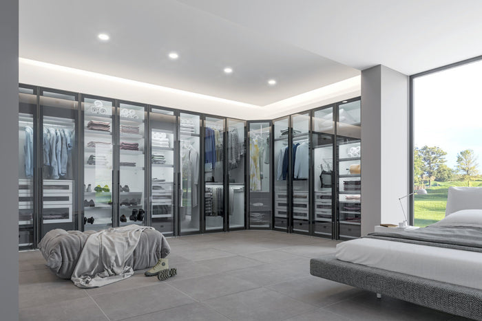 Jutzler Lichtgrijs Draaideurkast 5 deuren