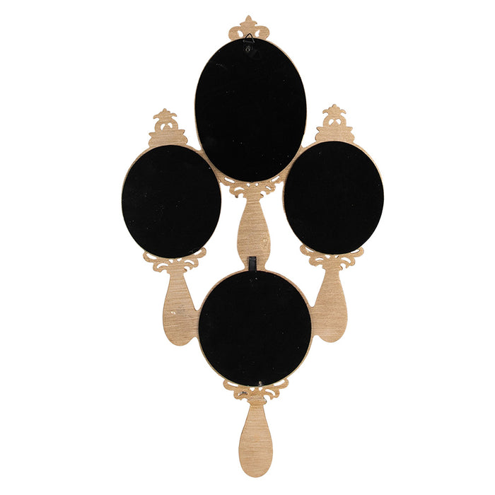 Clayre & Eef Spiegel 28x49 cm Goudkleurig Polyresin