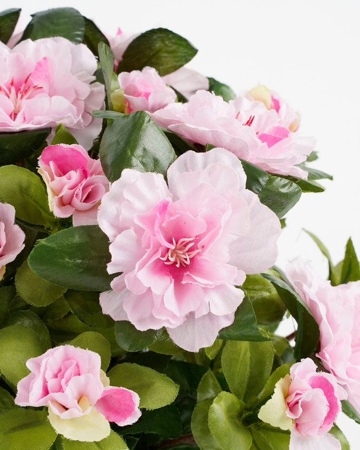 Mica Decorations Azalea Kunstplant - H31 x Ø26 cm - Roze