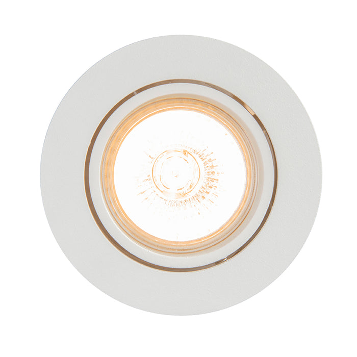 QAZQA Set van 6 inbouwspots wit kantelbaar - Cisco