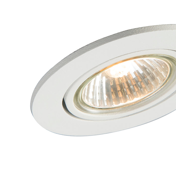 QAZQA Set van 6 inbouwspots wit kantelbaar - Cisco