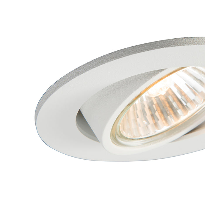 QAZQA Set van 6 inbouwspots wit kantelbaar - Cisco