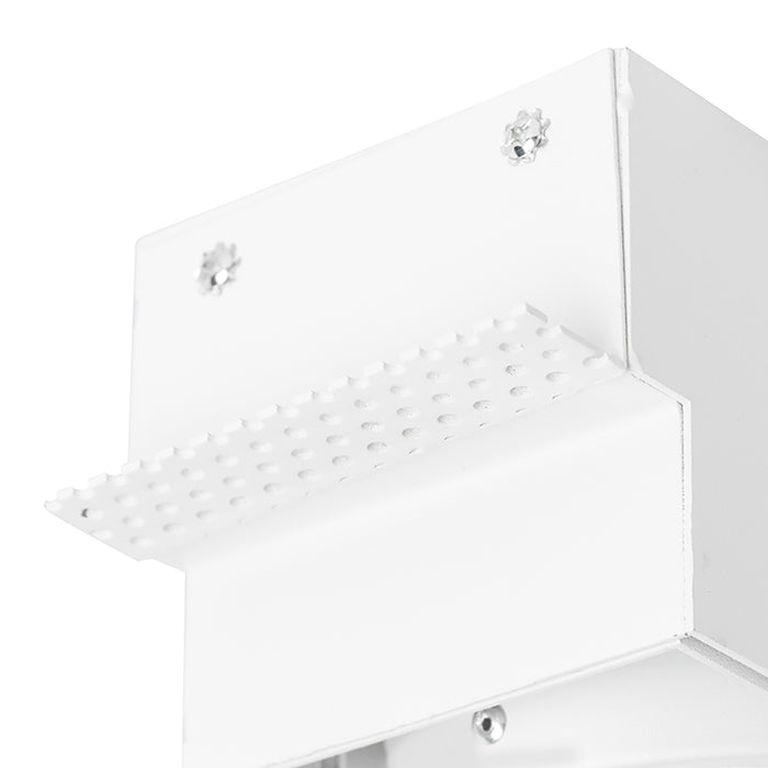 QAZQA Set van 6 inbouwspots wit GU10 kantelbaar trimless 2-lichts -