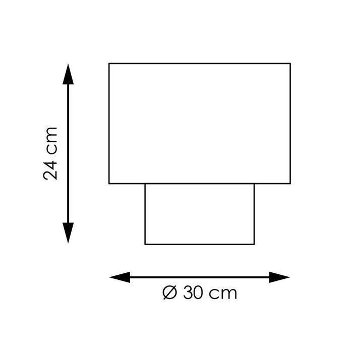 Home Sweet Home Lampenkap Cane Weave naturel - B:30xD:30xH:40cm