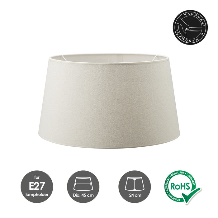 Home Sweet Home Lampenkap Melrose rond beige - B:45xD:45xH:24cm