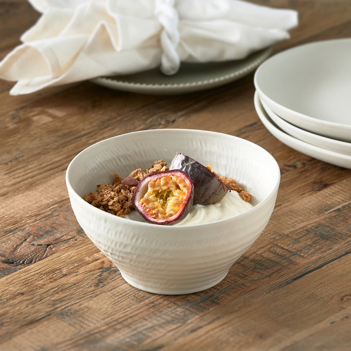 Riviera Maison kom, ontbijtkom, schaaltje mat - Marseille - Wit