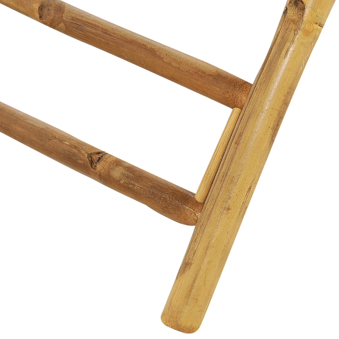 Beliani-MOLISE -Tuintafel-Lichte houtkleur-85 x 85 cm-Bamboehout