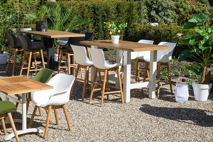 Hartman Sophie Yasmani Bartafel 180 Cm Naturel Teak - Zwart H-Frame