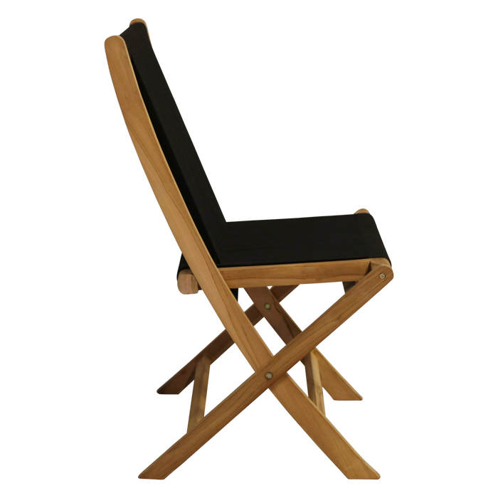 Raw Materials Rope klapstoel zwart