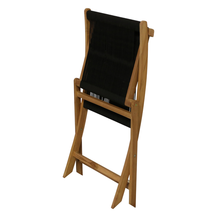 Raw Materials Rope klapstoel zwart